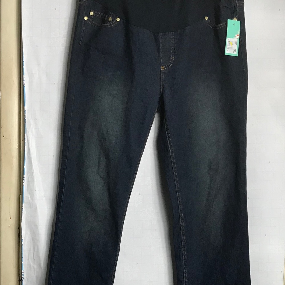 B-C1#4 Maternity Oh mamma  jeans blue